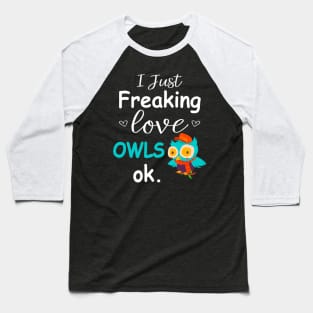 Love Owls Ok Baseball T-Shirt